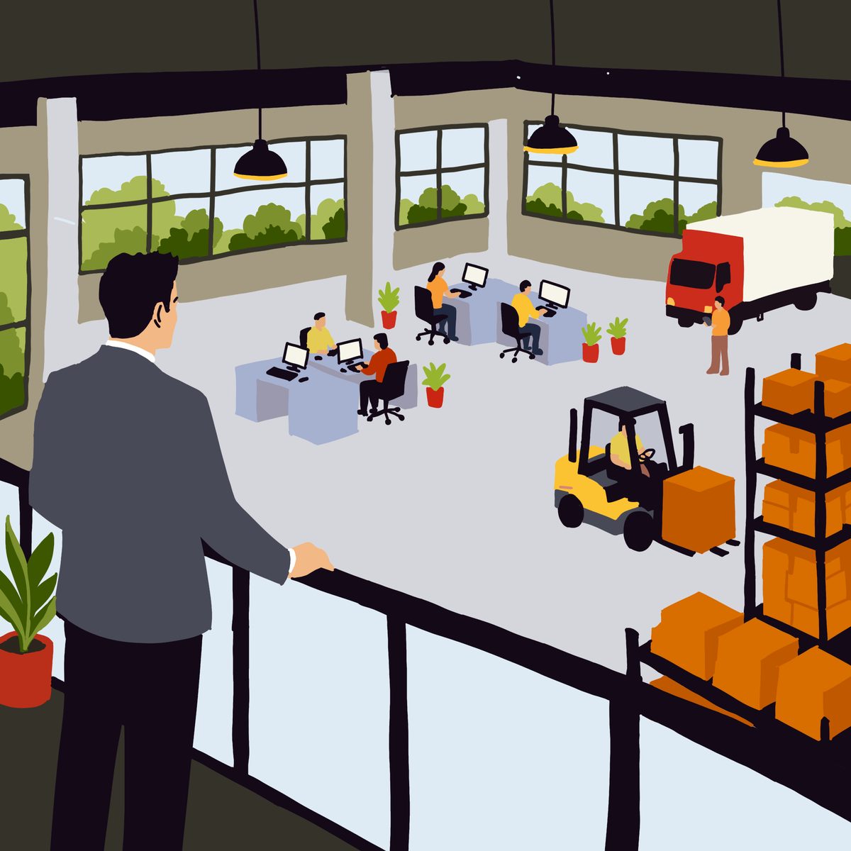 Manufacturing Solutions Illustration